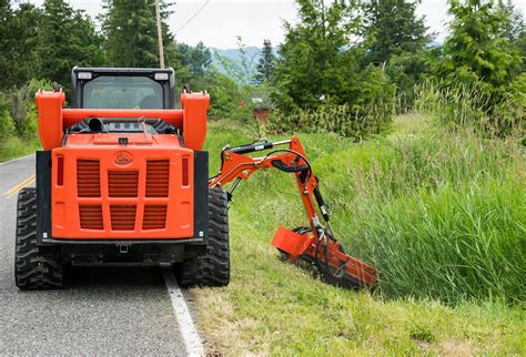 skid steer ditch mower|flail mower attachment skid steer.